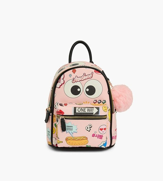 Cartoon Print Junior Backpack