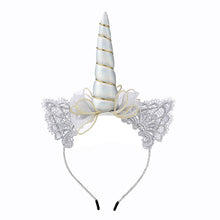 Load image into Gallery viewer, Girls Elegant Unicorn Lace Headband
